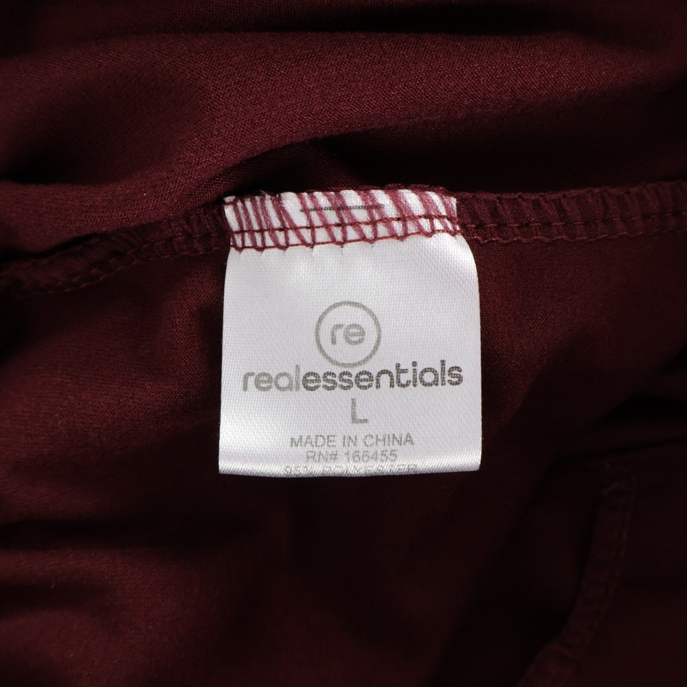 Real Essentials Pants Girls Size L Purple Elastic Waist Drawstring Pockets Soft - Picture 6 of 6